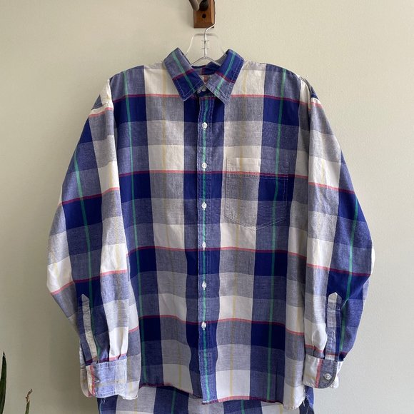 Vintage 90s GAP Mens M Long Sleeve Button Down Shirt - Picture 1 of 6